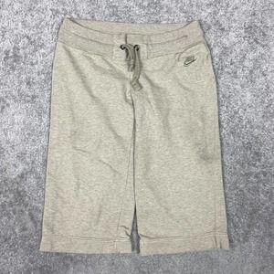 Nike Pants Capri Boys XS Beige Drawstring Athletic Sportswear Organic Cotton